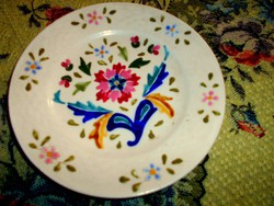 Znaim Kézzel festett porcelánfajansz  antik tányér