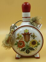 2 db régebbi Zsolnay porcelán kulacs egyben eladó, jelzett, 9,5 és 13 cm magas