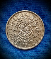 2 shilling(florin),Egyesült Királyság 1956