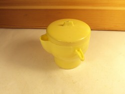 Retro old plastic sugar cup with lid - approx. From the 1970s