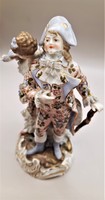 Antik német porcelán figura , Richard Ecker - Volkstedt