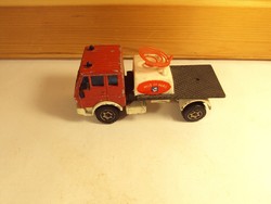 Retro fém és műanyag játék trafikáru teherautó tűzoltó autó kb. 1970-80-as évek Ville de Paris