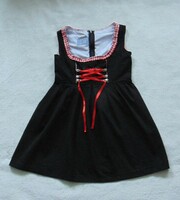 Dirndl black apron dress - s