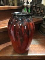 László Molnár's glazed ceramic vase, 45 cm high, a rarity.