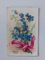 Old floral postcard postcard forget-me-not lily of the valley