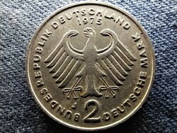 Németország 20 éves az NSZK Konrad Adenauer 2 Márka 1975 J(id70486)
