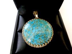 Antique blue pendant
