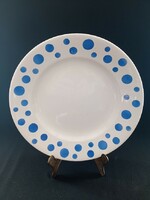 Régi Gránit - Kispest kék pöttyös tányér
