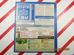 Budapest newspaper - the weekly newspaper of the capital municipality - old retro newspaper - 1996. III. Grade 26. Number