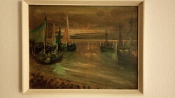 EREDETI FESTMÉNY-szignózott