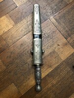 XVIII. századi ezüst disztőr, francia, 40 cm-es hosszúságú.7023