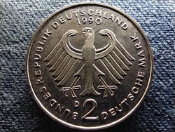 Németország 40 éves az NSZK Franz Josef Strauss 2 Márka 1990 D(id70433)