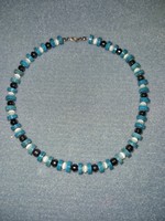 Multi chakra necklace with turquoise - many many handmade jewelry