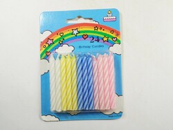 Retro birthday candles in 24 unopened packages - approx. 1990s