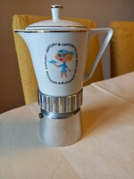 Medicor souvenir, clinking coffee maker, with porcelain top