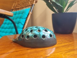 Retro craftsman ceramic hedgehog pen holder