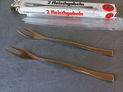 2 Quist German meat forks, serving utensils