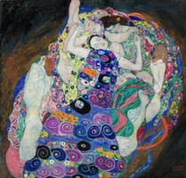Klimt - Szüzek - vakrámás vászon reprint