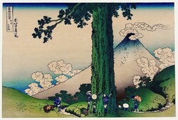 Hokusai - Fuji látképe - reprint