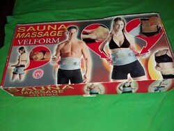 TV Shoppos VELFORM masszázs szauna öv fogyókúrázóknak sportra dobozával működő képek szerint