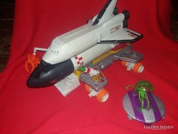 Matchbox mega rig space shuttle with variable construction options with ufo figure as shown