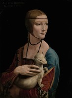 Leonardo da Vinci - Hölgy hermelinnel - reprint