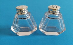 Pair of silver spice jars