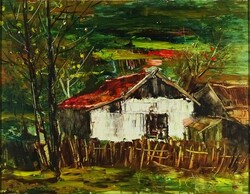 1L874 Hungarian painter xx. Century: farm 1996