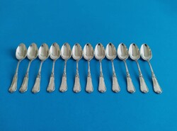 12 silver mocha spoons