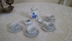 Mini porcelain tea set with blue flowers