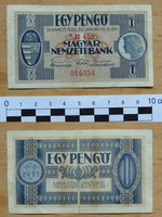 1 Pengő 1938 xf hold rare banknote!