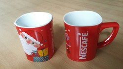 Two limited edition Christmas nescafé porcelain mugs