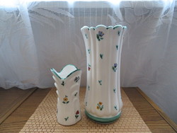 Gmundner ceramic vase set with small flowers