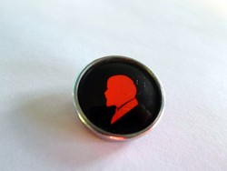 Old special, red-glowing, color-changing Russian socialist Lenin badge