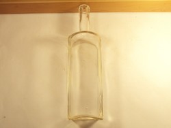 Old antique glass bottle square, pint-style - 1 liter