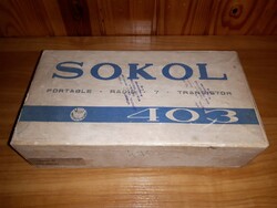 Üres doboz! Sokol 403 rádió transistor
