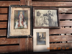 Három szentkép, fénykép, vallási témájú tárgy
