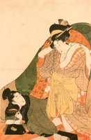 Utamaro kitagawa - lovers - reprint
