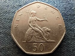 Anglia II. Erzsébet (1952-) 50 Új Penny 1969(id71509)