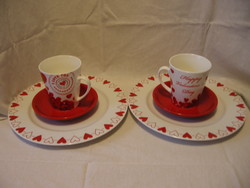 Hearty retro love mug for a couple of valentines