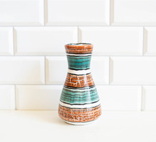 VÉGKIÁRUSÍTÁS - Retro kerámia váza – Kerezsi Gyöngyi iparművész kerámia
