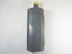 Retro hypo plastic bottle embossed inscription - red October mgtsz. - From the 1980s