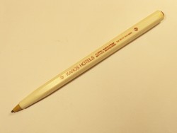 Retro lever hotels hotel advertising ballpoint pen from the 1970s-1980s