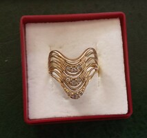 14 K -os női fazon arany gyűrű Viktória fazon 3g 57-es méret