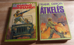 Frank Geron  Sivatagi kommandó és Átkelés - szórakoztató irodalom, kalandregény, háborús könyv