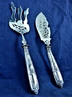 Beautiful antique silver serving set, French, ca. 1860!!!
