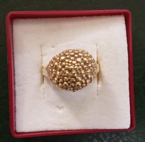 14 K individually designed women's gold ring 6 g, size 53