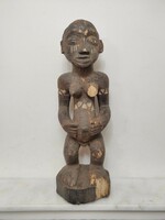 Antik afrikai szobor álló Fang Gabon sérült hiányos 98 Le dob 47 6750 Leértékelt