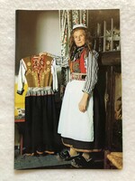 Old Dutch national costume postcard - post office -3.