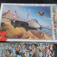 F14 tomcat 1000 piece trefl puzzle from the 90s, complete! Rarity